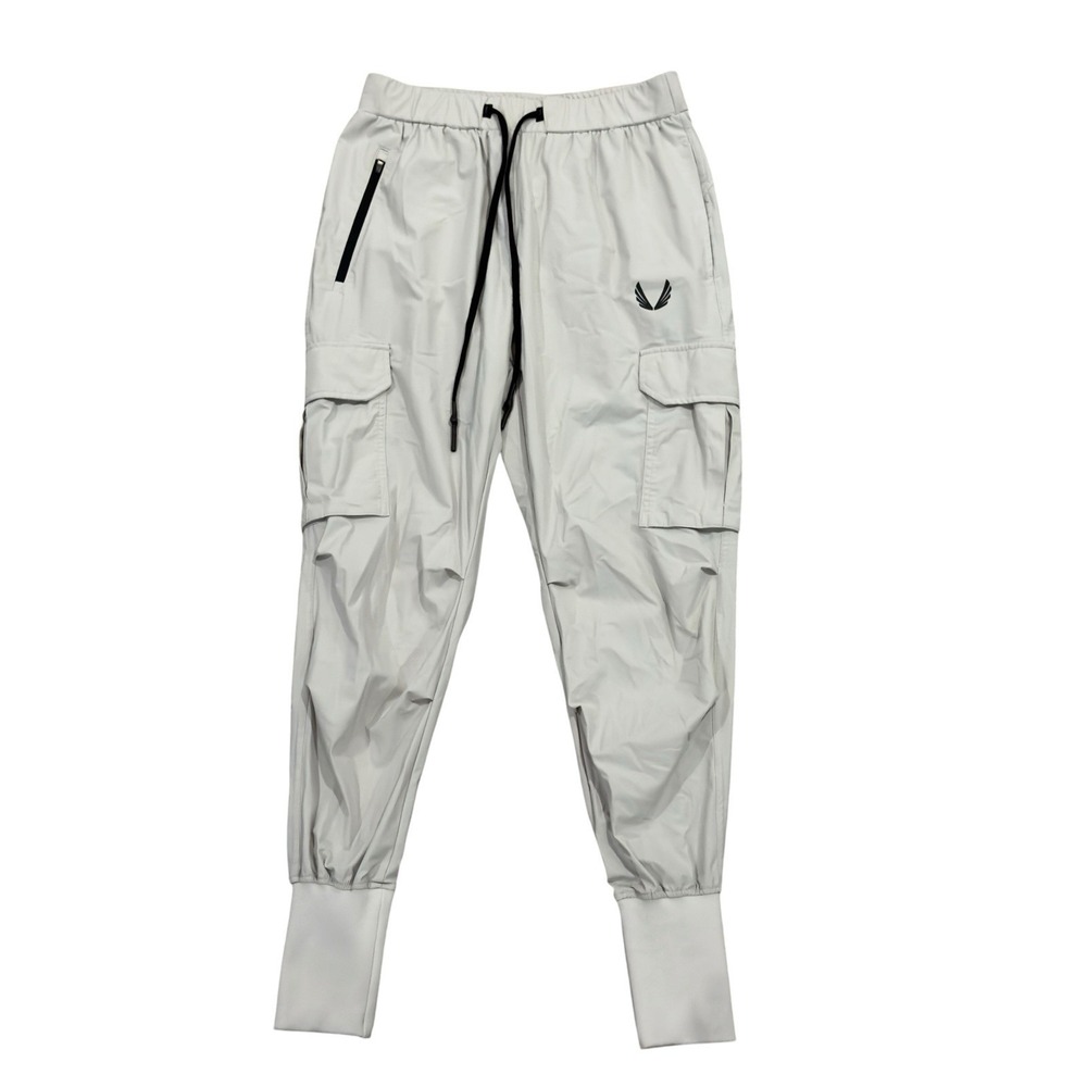 ASRV Men's Small Stone Gray Tetra-Lite Cargo High Rib Performance Joggers Pants